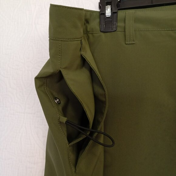 Polo Ralph Lauren Green Mens Golf Shorts Size 42 With Button & Zip Closure - Picture 3 of 9
